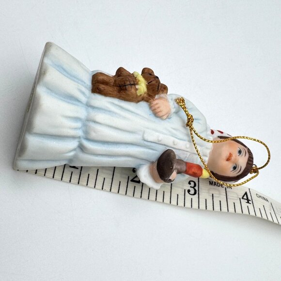 Vintage Reco Sandra Kuck "Timothy" Porcelain Christmas Ornament 1991 - Picture 3 of 8
